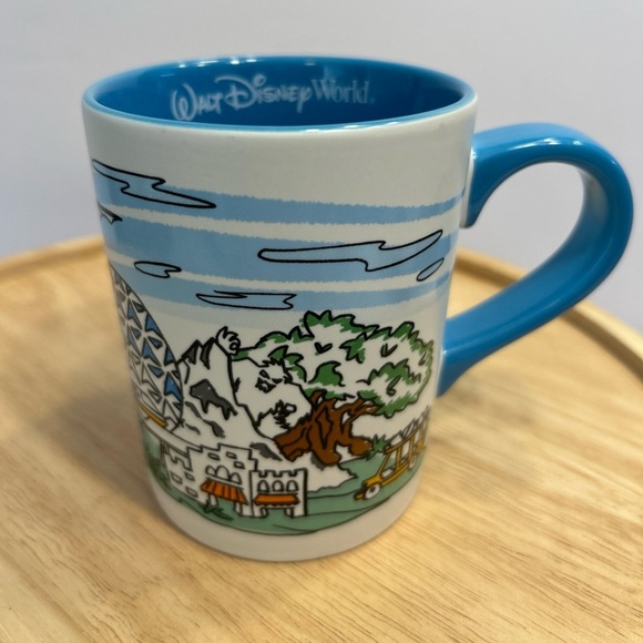 WALT DISNEY WORLD Coffee Mug Skyline 4 Parks Epcot Hollywood Tower Magic Kingdom - Picture 1 of 9